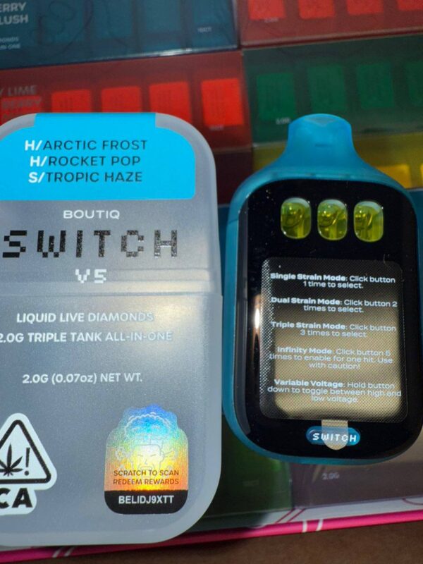 BOUTIQ SWITCH V5 - ARCTIC FROST x ROCKET POP x TROPICAL HAZE